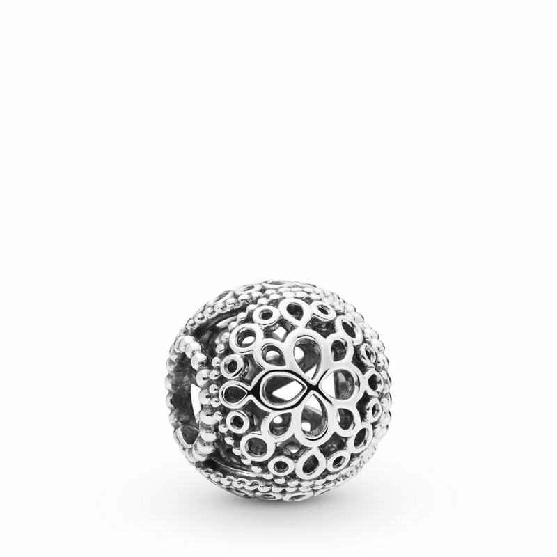 Talismane Pandora Openwork Flower Argint (icvqrL5o)